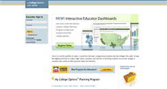 Desktop Screenshot of educators.mycollegeoptions.org